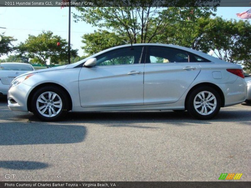Radiant Silver / Gray 2011 Hyundai Sonata GLS