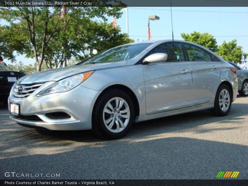 Radiant Silver / Gray 2011 Hyundai Sonata GLS