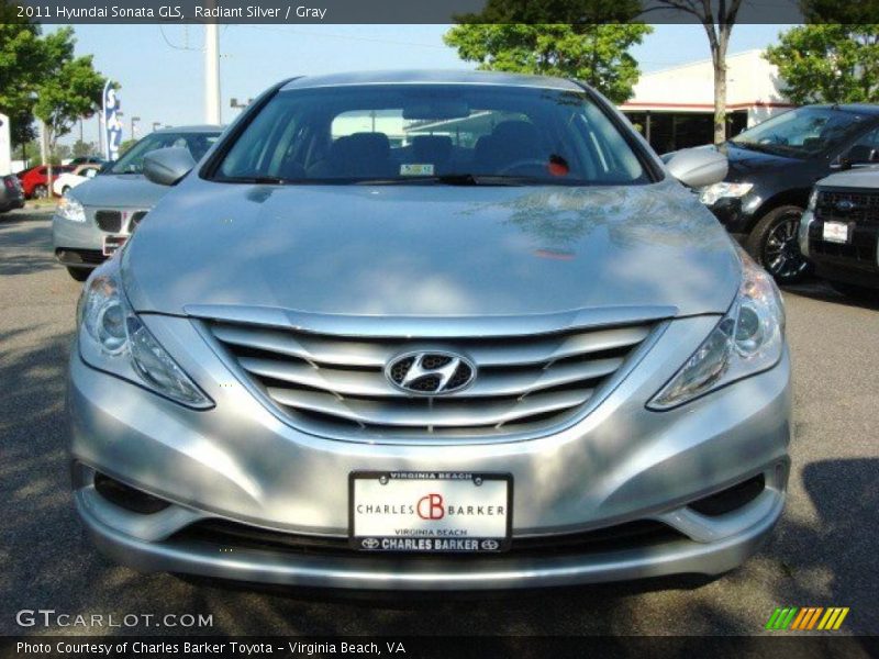 Radiant Silver / Gray 2011 Hyundai Sonata GLS