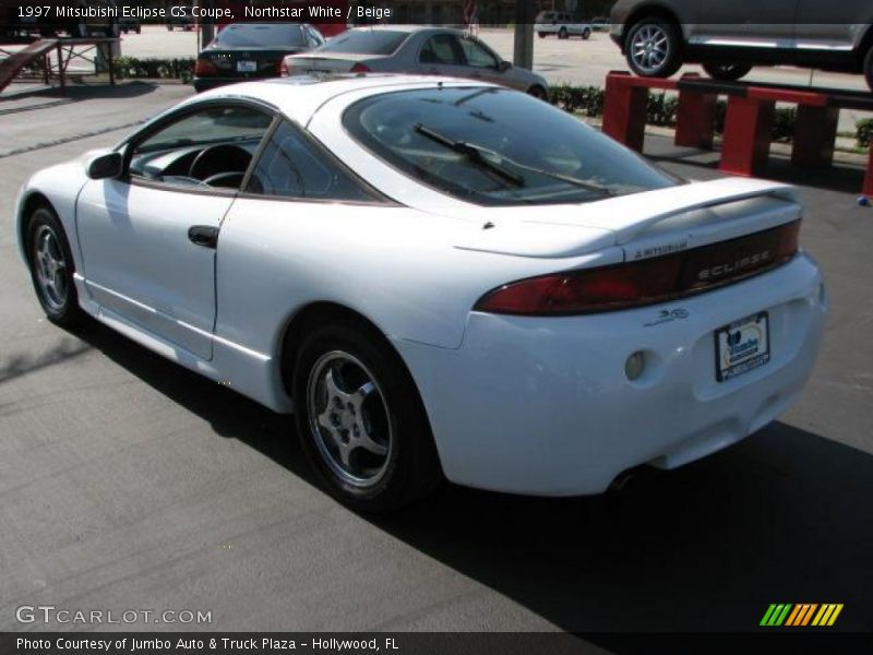 Northstar White / Beige 1997 Mitsubishi Eclipse GS Coupe