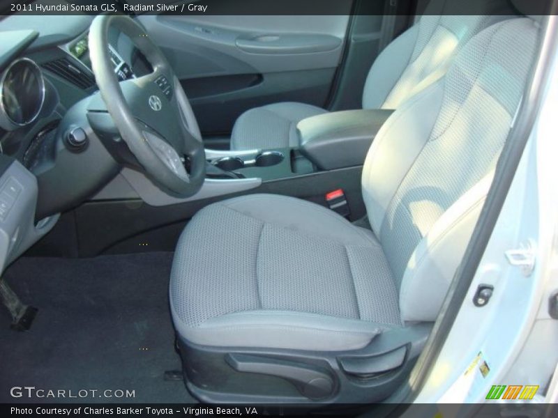 Radiant Silver / Gray 2011 Hyundai Sonata GLS