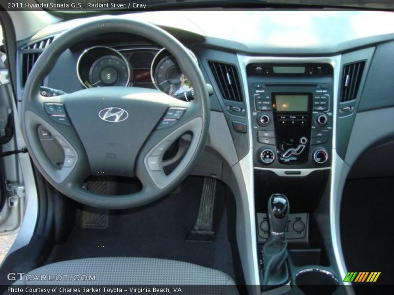 Radiant Silver / Gray 2011 Hyundai Sonata GLS