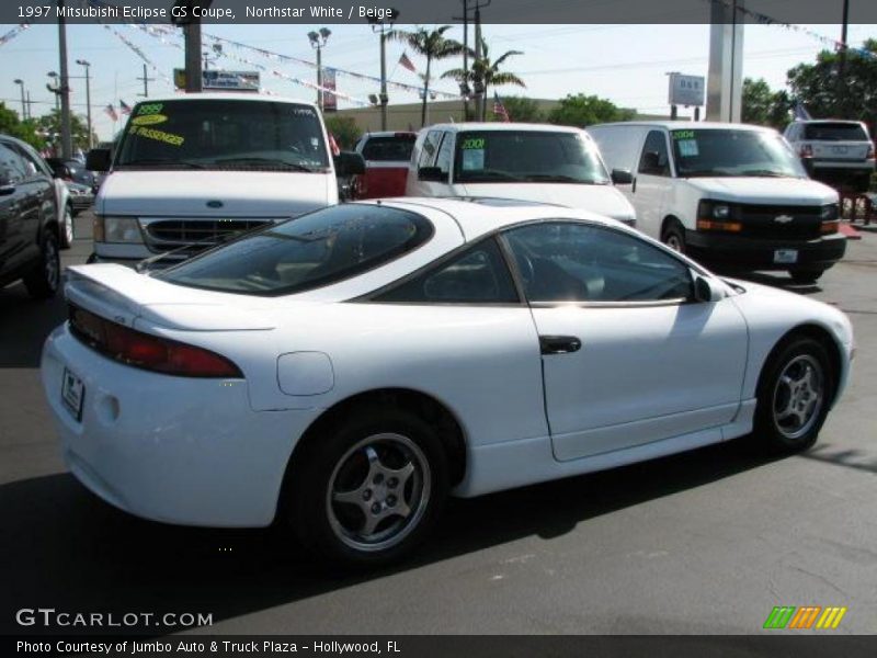 Northstar White / Beige 1997 Mitsubishi Eclipse GS Coupe