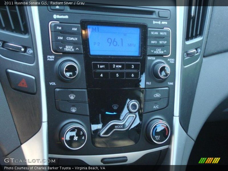 Radiant Silver / Gray 2011 Hyundai Sonata GLS