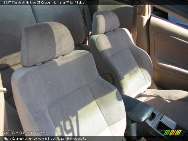 Northstar White / Beige 1997 Mitsubishi Eclipse GS Coupe