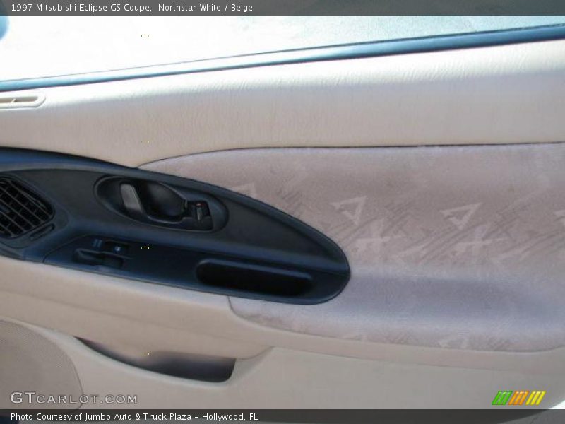 Northstar White / Beige 1997 Mitsubishi Eclipse GS Coupe