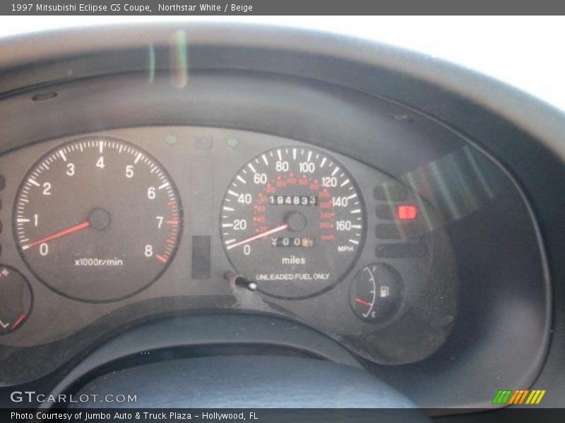 Northstar White / Beige 1997 Mitsubishi Eclipse GS Coupe