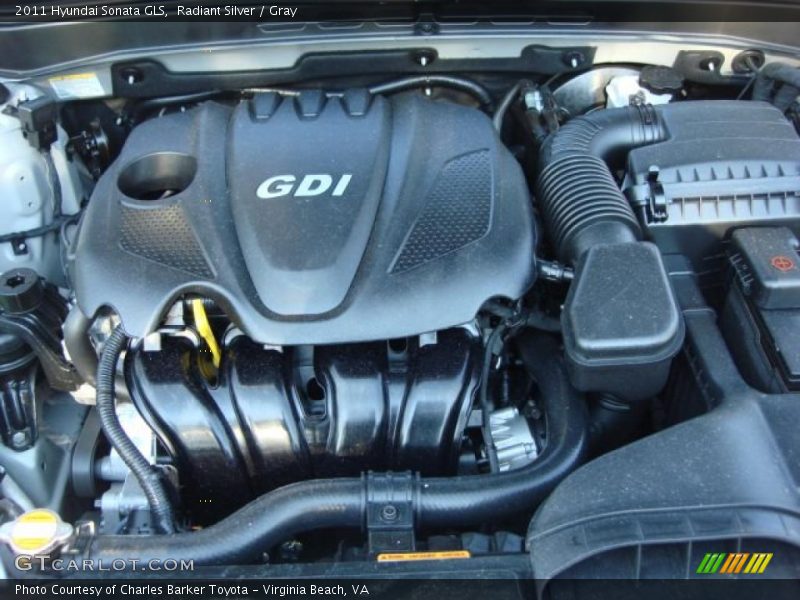 Radiant Silver / Gray 2011 Hyundai Sonata GLS