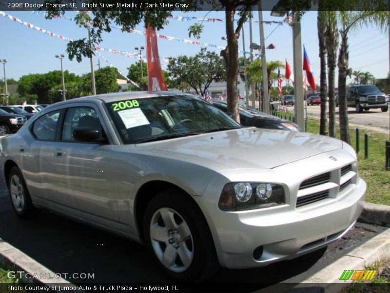 Bright Silver Metallic / Dark Slate Gray 2008 Dodge Charger SE