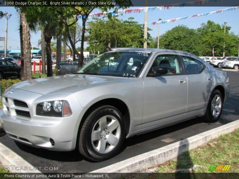 Bright Silver Metallic / Dark Slate Gray 2008 Dodge Charger SE