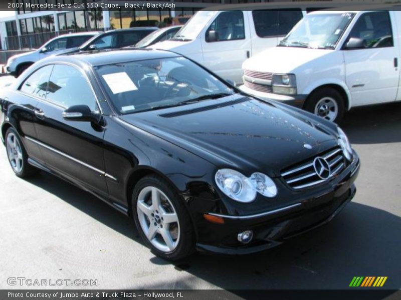 Black / Black/Ash 2007 Mercedes-Benz CLK 550 Coupe