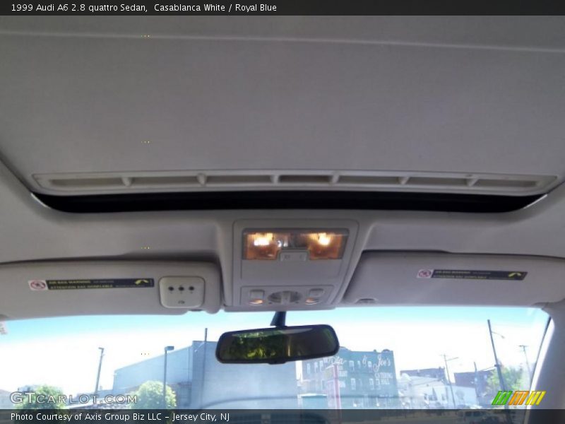 Casablanca White / Royal Blue 1999 Audi A6 2.8 quattro Sedan