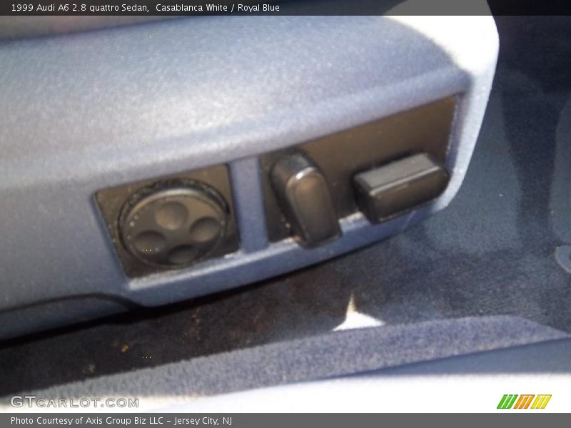 Casablanca White / Royal Blue 1999 Audi A6 2.8 quattro Sedan