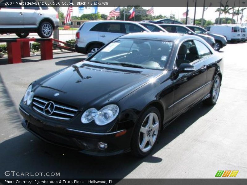 Black / Black/Ash 2007 Mercedes-Benz CLK 550 Coupe