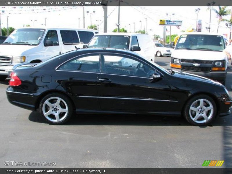 Black / Black/Ash 2007 Mercedes-Benz CLK 550 Coupe