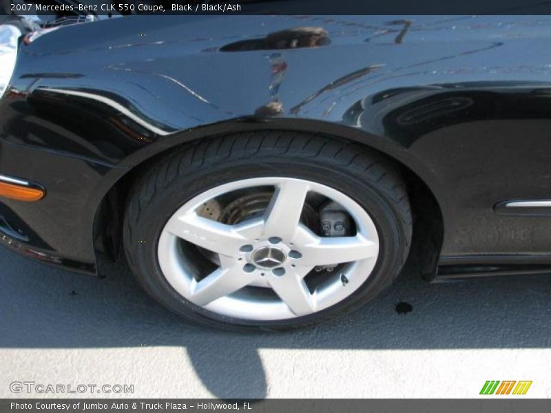 Black / Black/Ash 2007 Mercedes-Benz CLK 550 Coupe