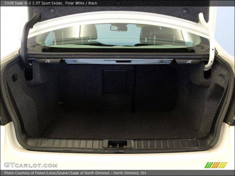Polar White / Black 2008 Saab 9-3 2.0T Sport Sedan