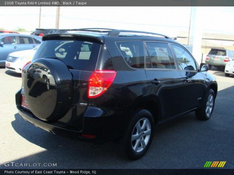 Black / Taupe 2008 Toyota RAV4 Limited 4WD