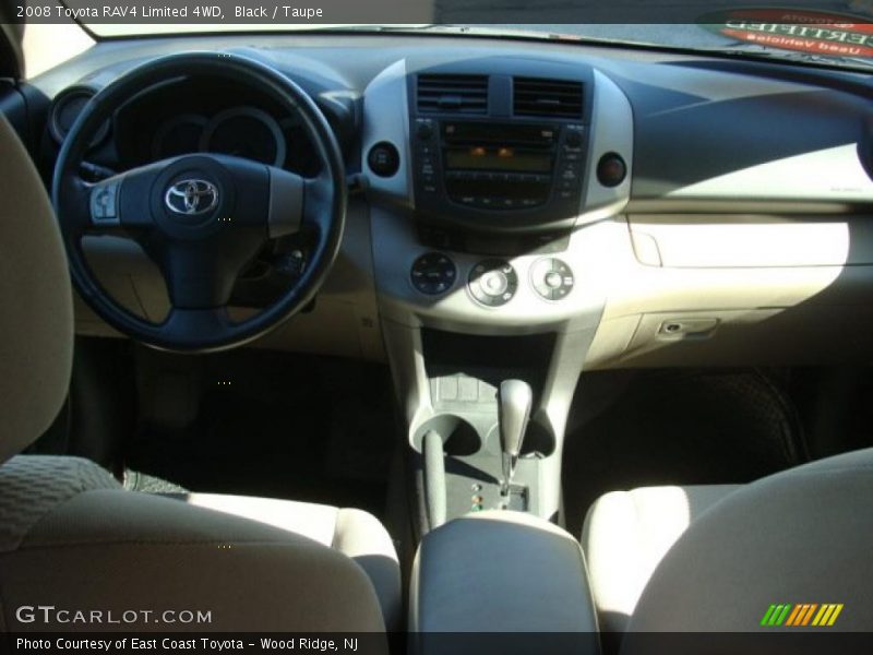 Black / Taupe 2008 Toyota RAV4 Limited 4WD