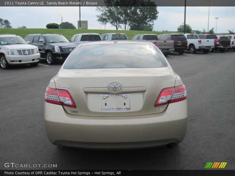 Sandy Beach Metallic / Bisque 2011 Toyota Camry LE