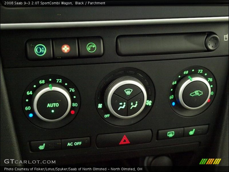 Controls of 2008 9-3 2.0T SportCombi Wagon