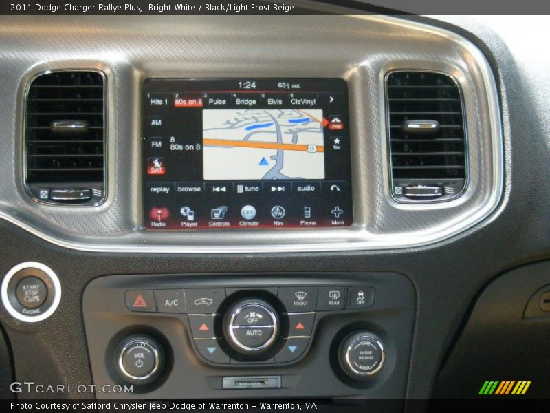 Navigation of 2011 Charger Rallye Plus
