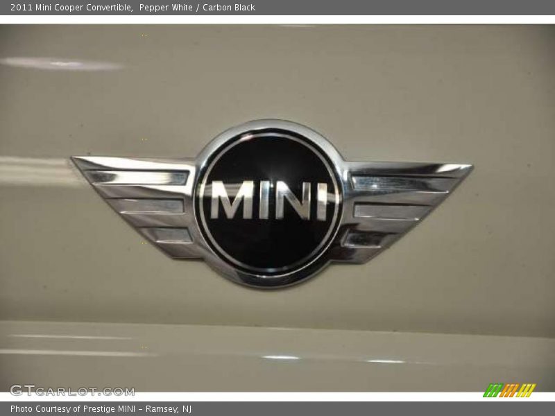 Pepper White / Carbon Black 2011 Mini Cooper Convertible