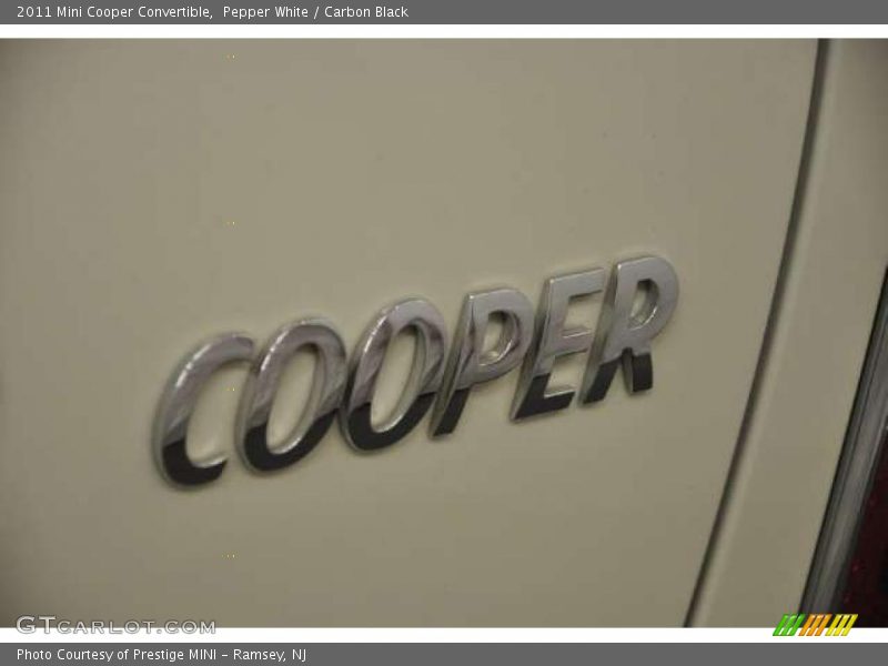 Pepper White / Carbon Black 2011 Mini Cooper Convertible
