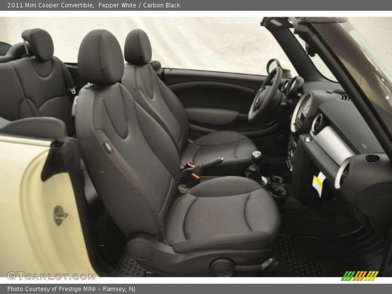 Pepper White / Carbon Black 2011 Mini Cooper Convertible