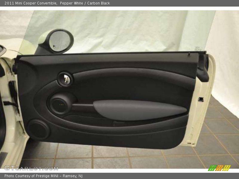 Pepper White / Carbon Black 2011 Mini Cooper Convertible