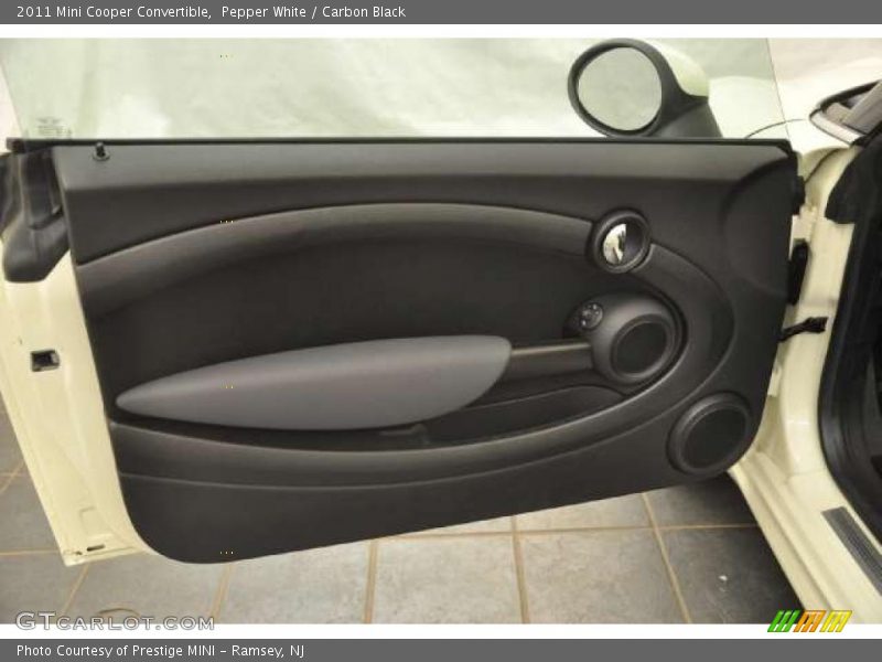 Pepper White / Carbon Black 2011 Mini Cooper Convertible