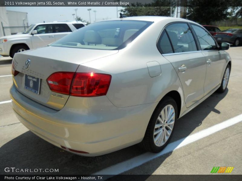 White Gold Metallic / Cornsilk Beige 2011 Volkswagen Jetta SEL Sedan