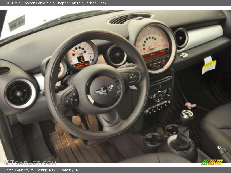 Pepper White / Carbon Black 2011 Mini Cooper Convertible