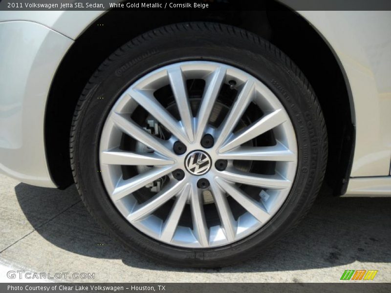 White Gold Metallic / Cornsilk Beige 2011 Volkswagen Jetta SEL Sedan