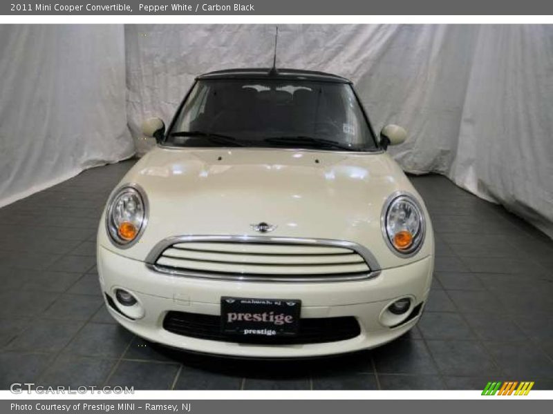 Pepper White / Carbon Black 2011 Mini Cooper Convertible