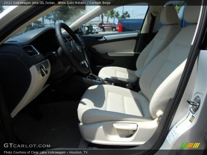 White Gold Metallic / Cornsilk Beige 2011 Volkswagen Jetta SEL Sedan
