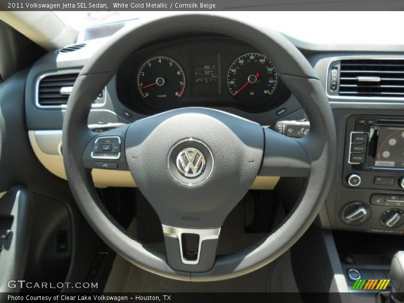 White Gold Metallic / Cornsilk Beige 2011 Volkswagen Jetta SEL Sedan