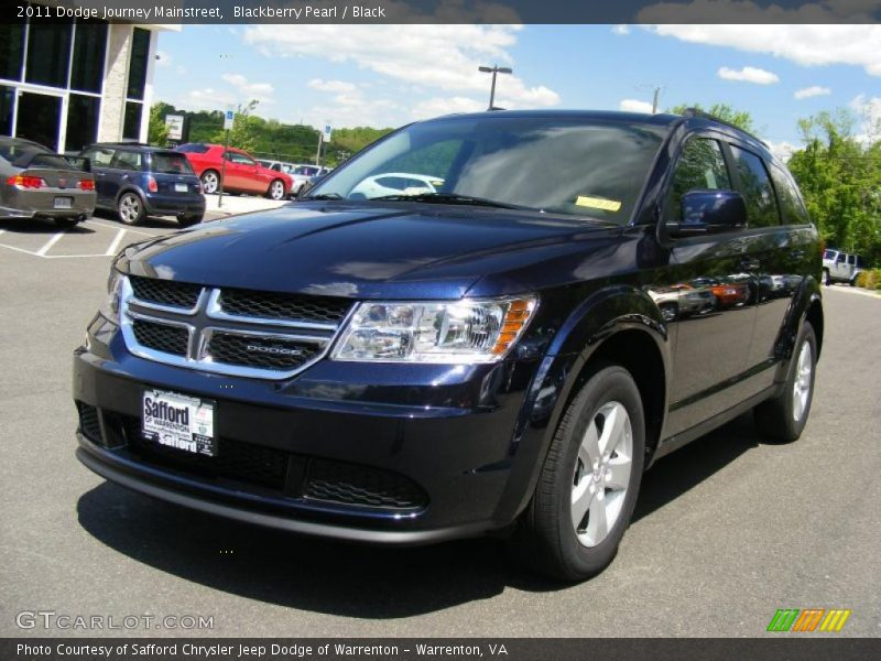 Blackberry Pearl / Black 2011 Dodge Journey Mainstreet