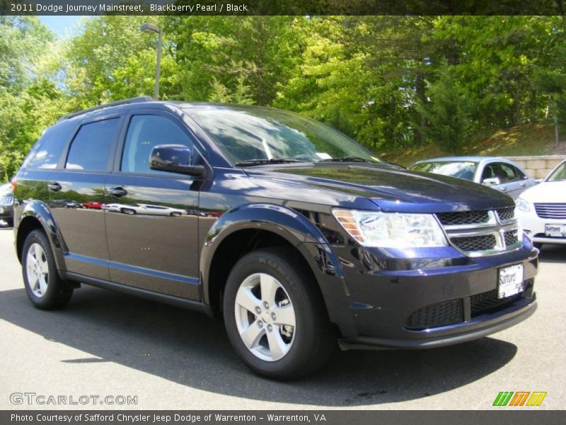 Blackberry Pearl / Black 2011 Dodge Journey Mainstreet