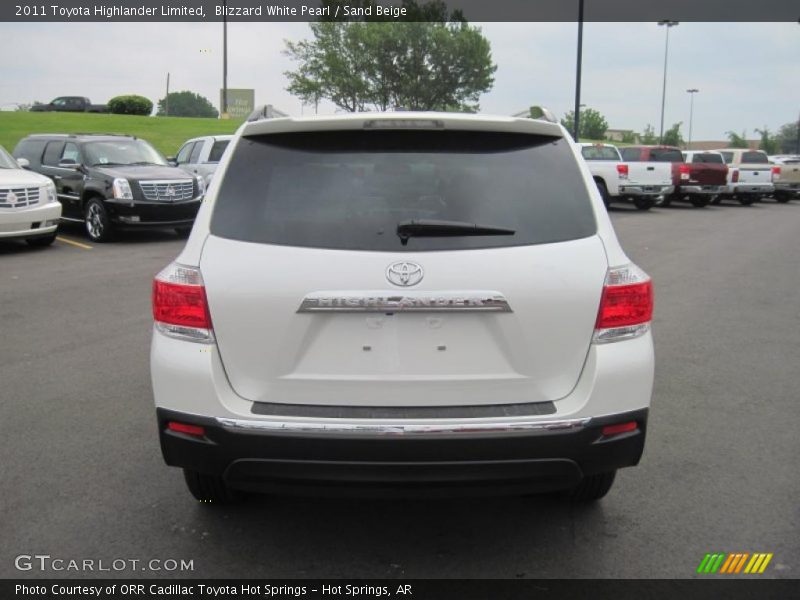 Blizzard White Pearl / Sand Beige 2011 Toyota Highlander Limited