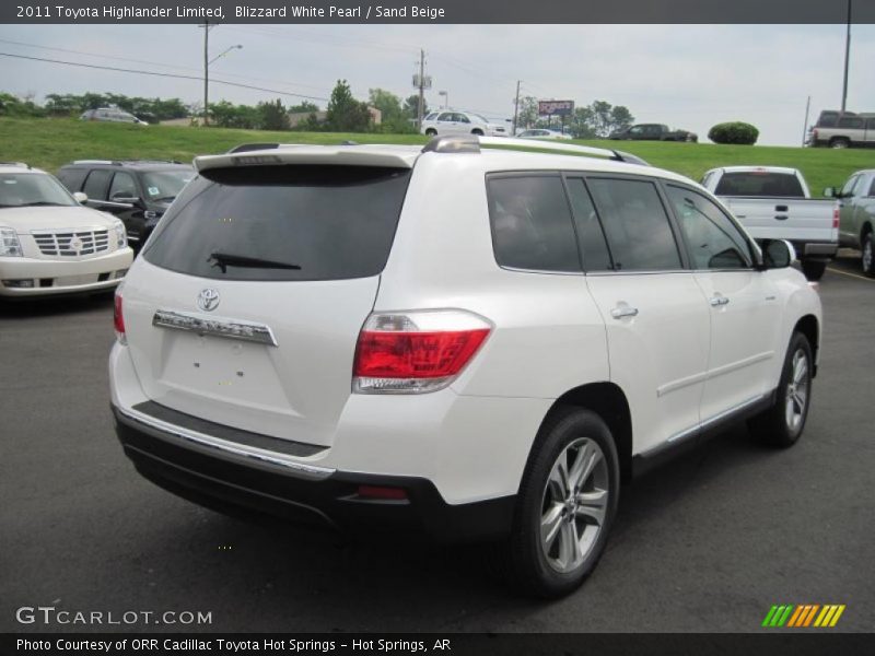 Blizzard White Pearl / Sand Beige 2011 Toyota Highlander Limited