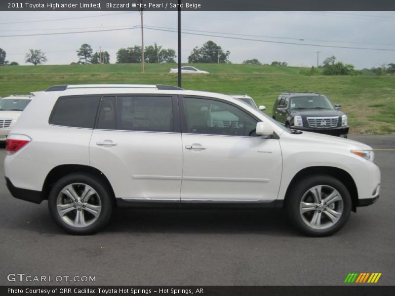 Blizzard White Pearl / Sand Beige 2011 Toyota Highlander Limited