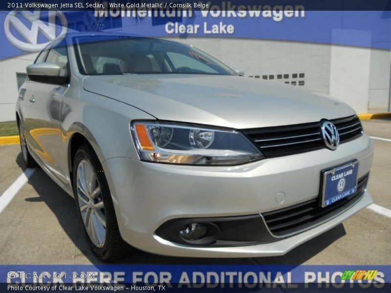 White Gold Metallic / Cornsilk Beige 2011 Volkswagen Jetta SEL Sedan