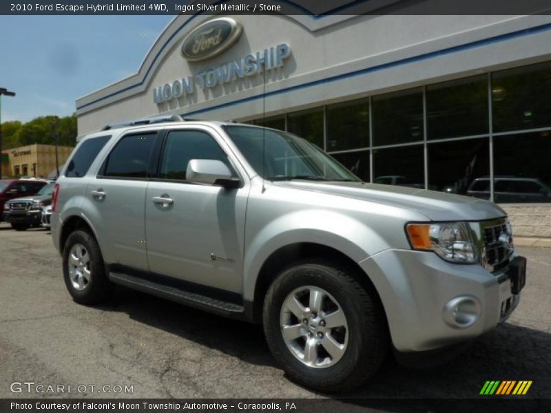 Ingot Silver Metallic / Stone 2010 Ford Escape Hybrid Limited 4WD