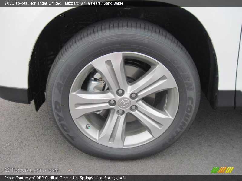 Blizzard White Pearl / Sand Beige 2011 Toyota Highlander Limited
