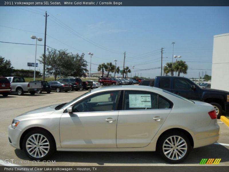 White Gold Metallic / Cornsilk Beige 2011 Volkswagen Jetta SEL Sedan