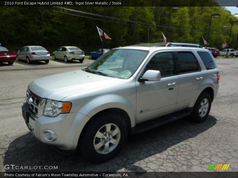 Ingot Silver Metallic / Stone 2010 Ford Escape Hybrid Limited 4WD