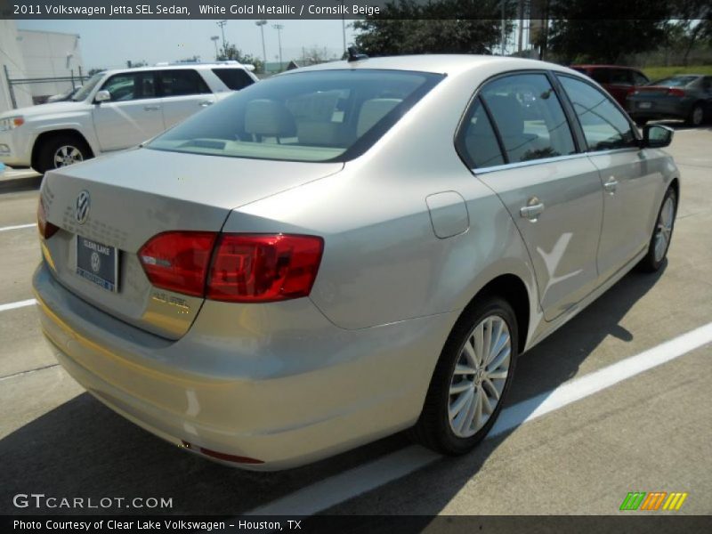 White Gold Metallic / Cornsilk Beige 2011 Volkswagen Jetta SEL Sedan