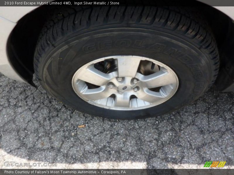 Ingot Silver Metallic / Stone 2010 Ford Escape Hybrid Limited 4WD