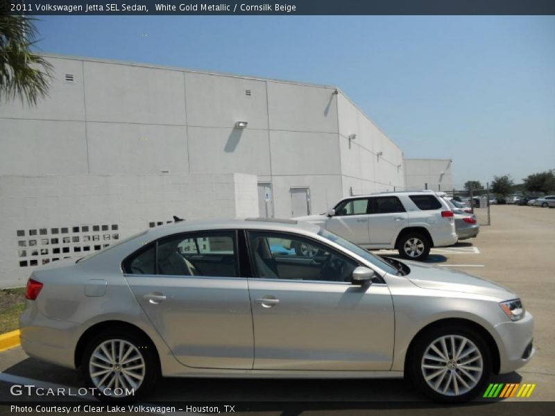 White Gold Metallic / Cornsilk Beige 2011 Volkswagen Jetta SEL Sedan